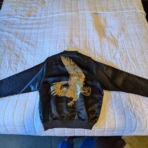 Vintage Satin Diamond Dust bomber jacket